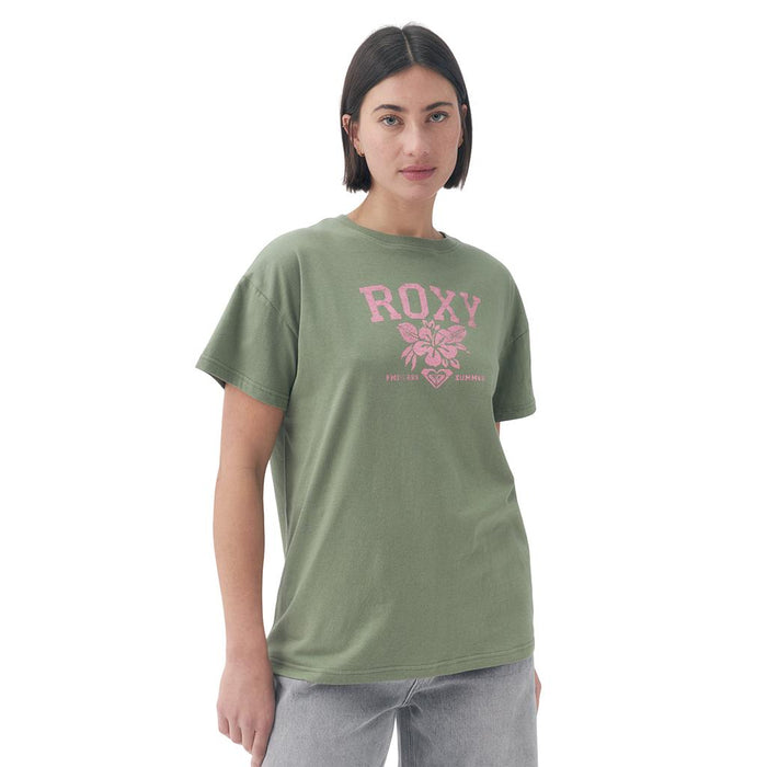 Roxy Remeras Femenino Moda Sea You Later Baby Verde