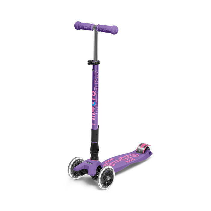 SCOOTER Maxi Micro Deluxe Foldable Purple LED