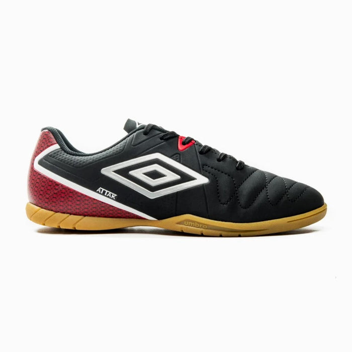 Umbro Futbol Indoor Masculino Attak Eternal Negro/Plata/Rojo