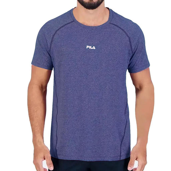 Fila Remeras Masculino Training Essential Floating Mixed Carbon Blue