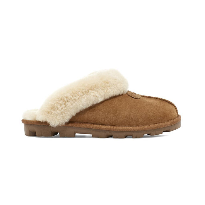 UGG Slipper Femenino Moda Coquette Chestnut