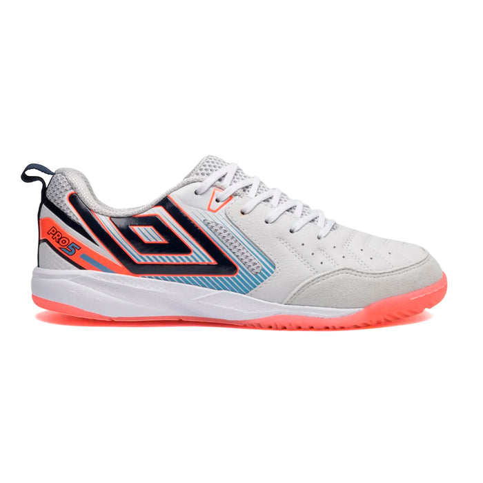 U03FB00509-207 Umbro Calzados Deportivos Unisex Indoor Pro 5 Bump Branco/Coral/Mescla Magenta