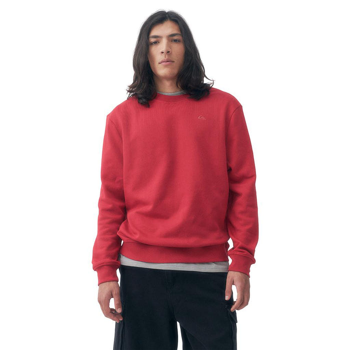 Quiksilver Sueters Masculino Moda Basic Logo Red
