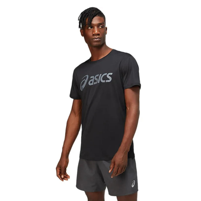Asics T-Shirt Masculino Silver Asics Top Performance Black/Carrier Grey