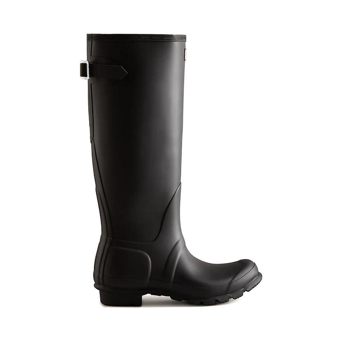 Hunter Botas Femenino Moda Back Adjustable Tall Matte Black