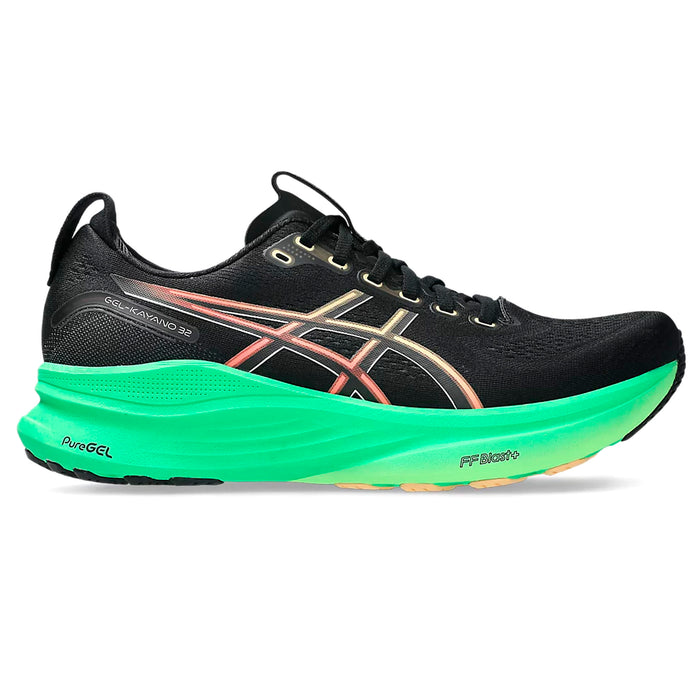 Asics Deportivos Masculino Running Gel Kayano 32 Black/Vital Green