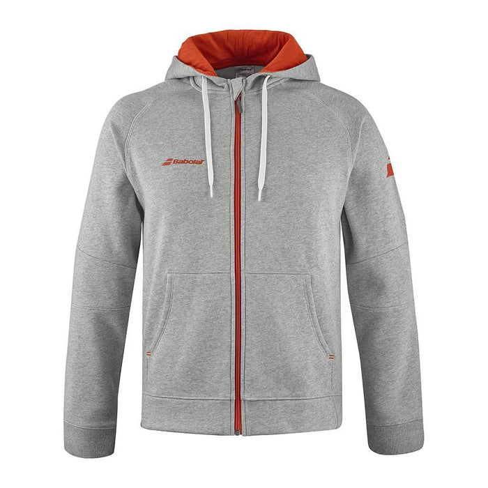 Babolat Camperas Masculino Tenis Exercise Hood Jacket Men High Rise Hthr