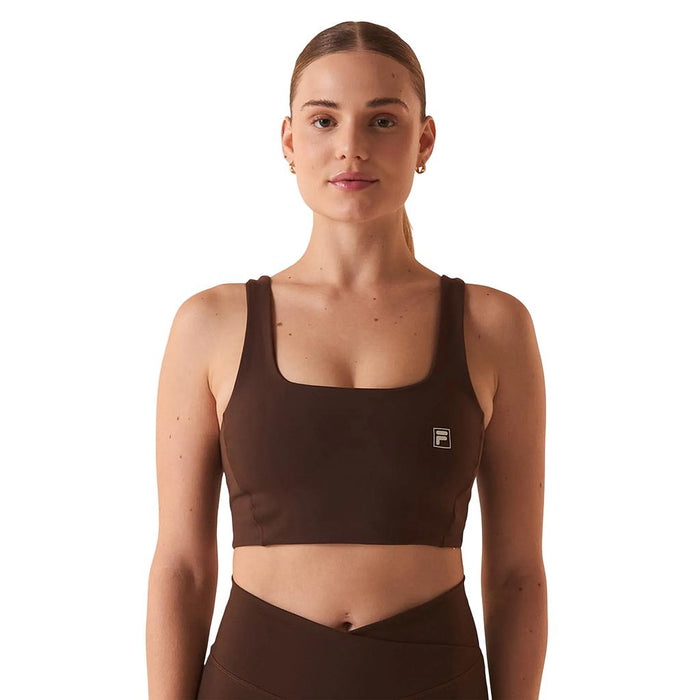 F12AT01094-3540 FILA PRENDAS TOPS FEMENINO TRAINING TOUCH GYM DARK BROWN