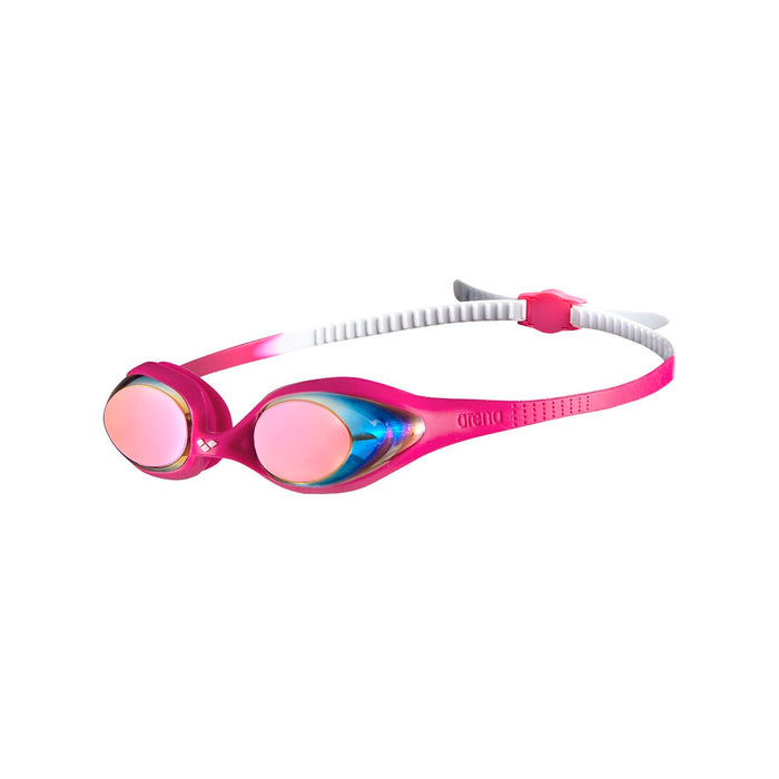 1E362-19 ARENA ACCESORIOS LENTES NATACION NIÑOS SPIDER JR MIRROR WHITE PINK FUCHSIA
