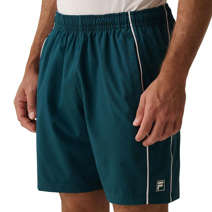 Fila Shorts Masculino Tenis Match 8 Pine Green/White