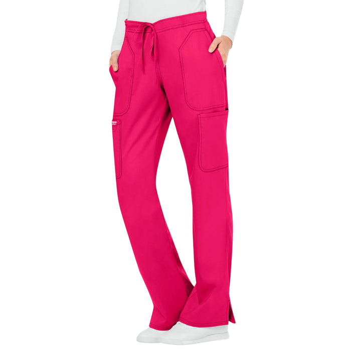 Cherokee Mid Rise Moderate Flare Drawstring Pant