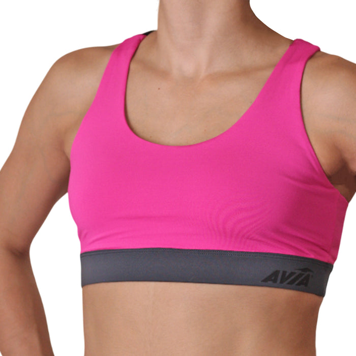 Avia Tops Femenino Training Marcela Fucshia/Black