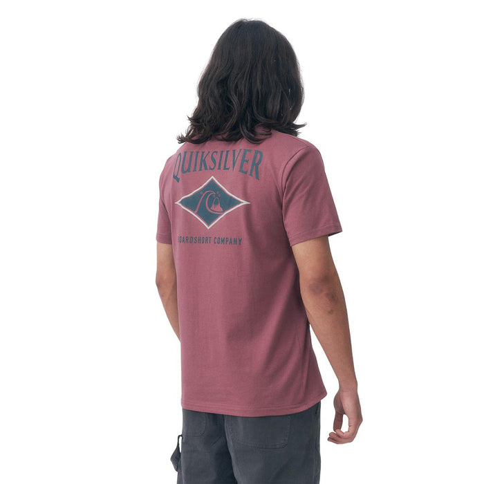 Quiksilver Remeras Masculino Moda Retro Rose Brown