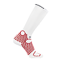 LC2081300 Salomon Accesorios Medias Unisex Running Socks S/Lab Ultra Knee White/Fiery Red