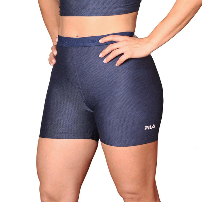 Fila Ciclistas Femenino Training Elastic V Navy Printed