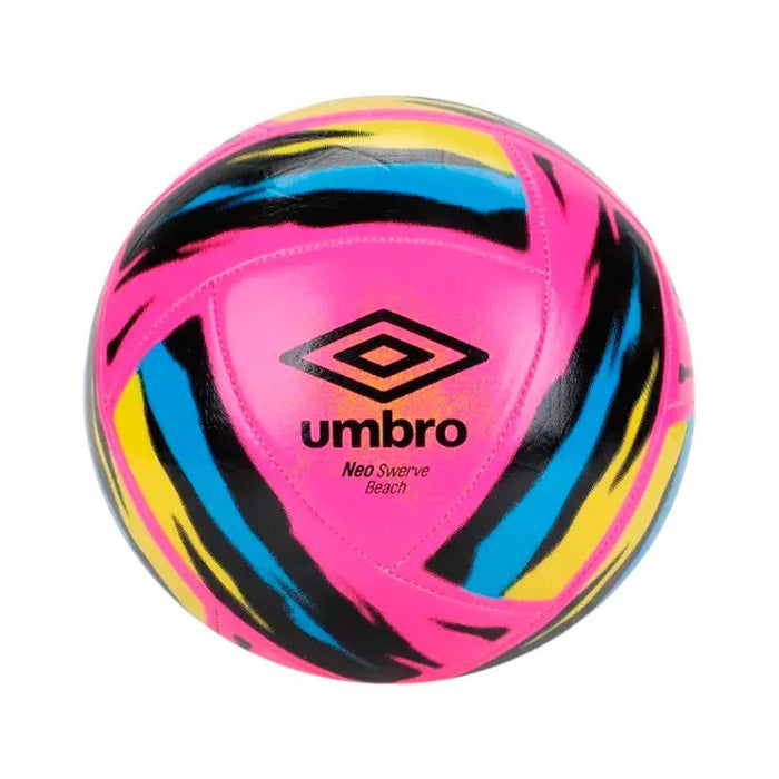 21378U-MUA Umbro Pelotas Masculino Futbol Beach Cup Pink Glo/Safety Yellow/Atomic Blue/Black