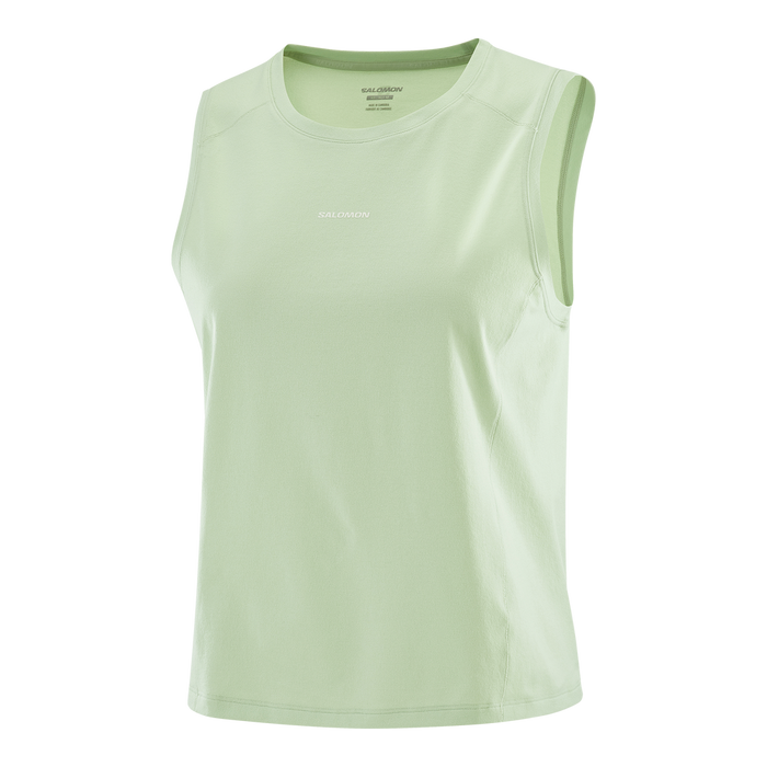 LC2443000 Salomon Prendas Musculosas Femenino Running Trackline Tank Sea Foam