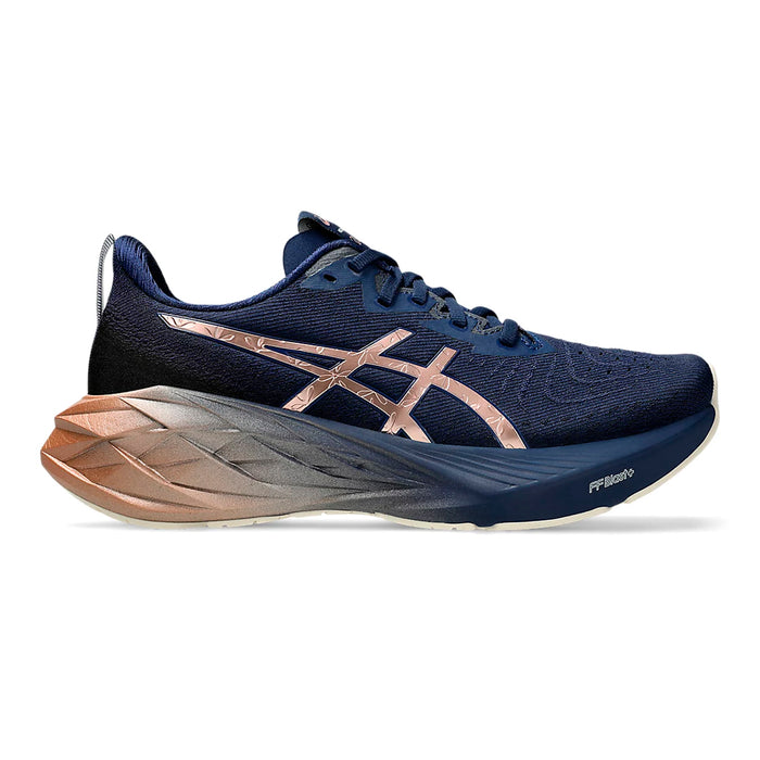 Asics Deportivos Femenino Running Novablast 4 Platinum Blue Expanse/Rose Gold