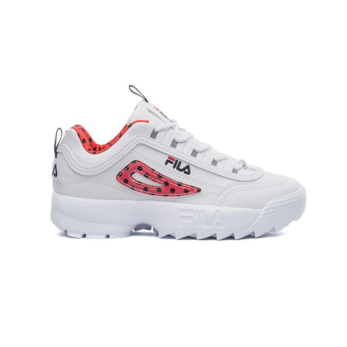 Fila Lifestyle Niños Moda Disruptor White/Flame Scarlet/Black