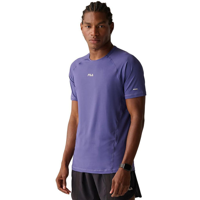 Fila Remeras Masculino Running Racer II Carbon Blue