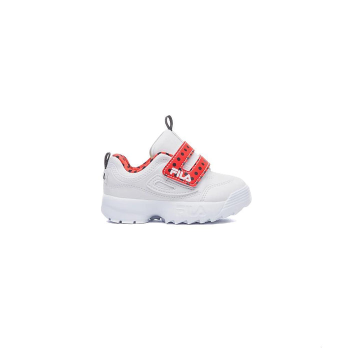 Fila Lifestyle Niños Moda Disruptor Vlc White/Flame Scarlet/Black