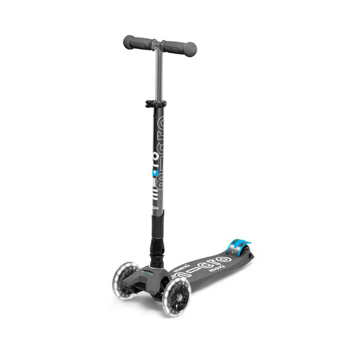 SCOOTER Maxi Micro Deluxe Foldable Volcano Grey LED