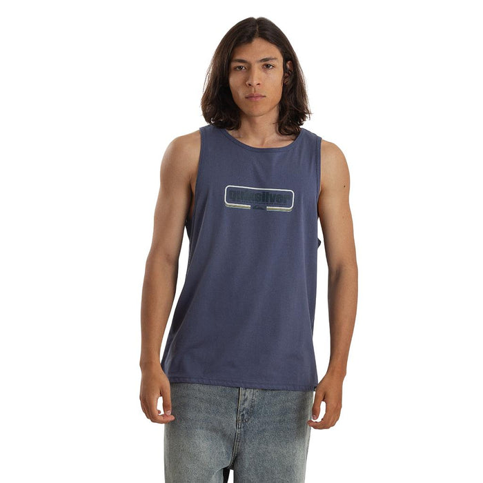 Quiksilver Musculosas Masculino Moda Box Shaped Tnk Azul