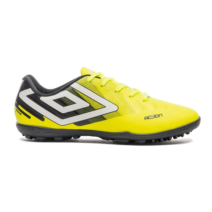 U01FB00249-612 Umbro Calzados Society Masculino Futbol Action Lima/Negro/Blanco