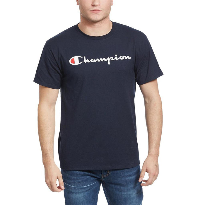 Champion T-Shirt Masculino Classic Graphic Tee Navy