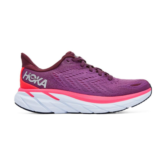 Hoka Running Femenino Clifton 8 Grape Wine/Beautyberry