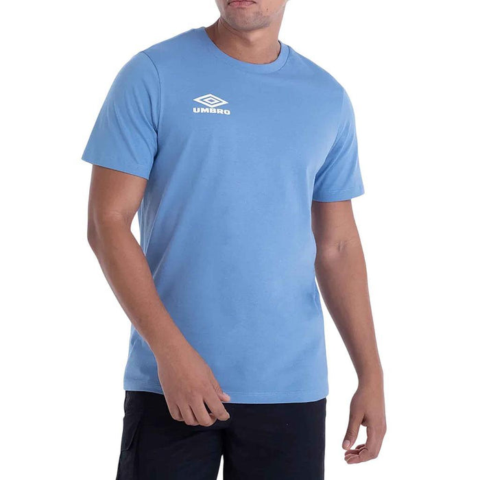 Umbro Remeras Masculino Running Diamond Tradicional Azul Celeste