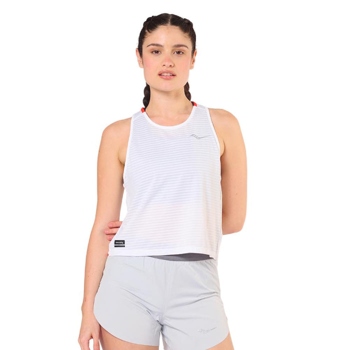 Saucony Musculosas Femenino Running Kinvara Tank White