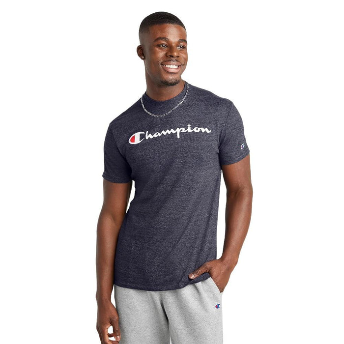 Champion T-Shirt Masculino Graphic Powerblend Tee Navy Heather
