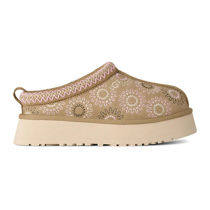 UGG Slippers Femenino Moda Tazz Sun Stitch Mustard Seed