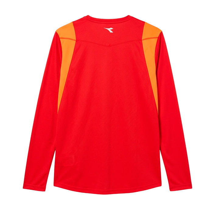 102.172845-45045 DIADORA PRENDAS REMERAS MASCULINO MODA X-RUN LS T-SHIRT TRUE RED