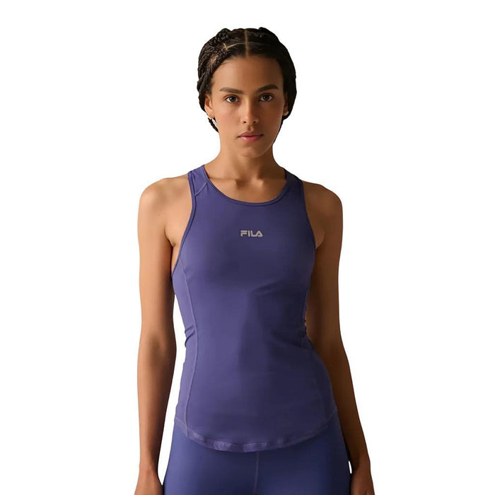 Fila Musculosas Femenino Running Tank Top Racer Carbon Blue
