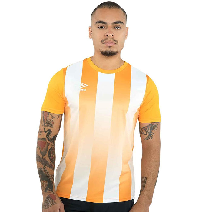 Umbro Remeras Masculino Running Gridlines Laranja/Branco