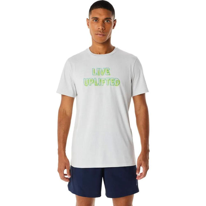 Asics Remeras Masculino Training Live Uplifted Graphic Tee Grey