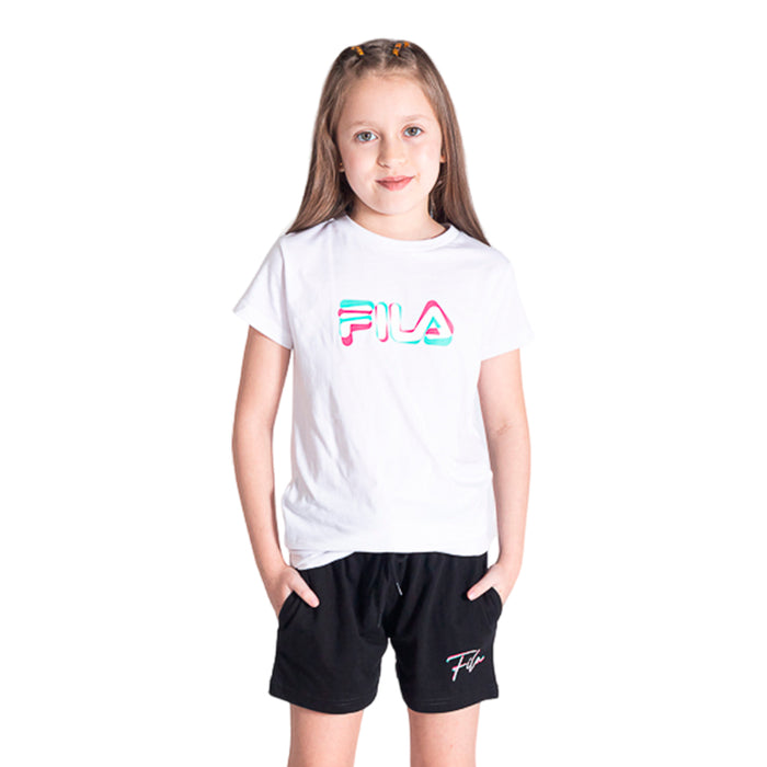 Fila Remeras Niños Alyesha T Shirts White