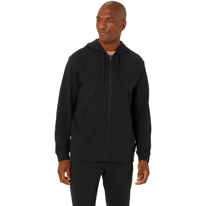 Asics Camperas Masculino Training Sweat Full Zip Hoodie Performance Black