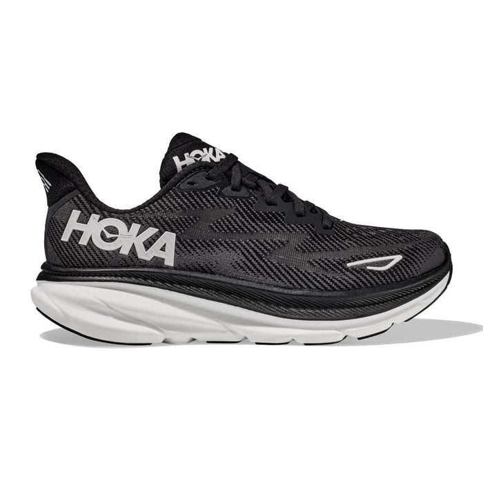 Hoka Deportivos Femenino Running Clifton 9 Black/White