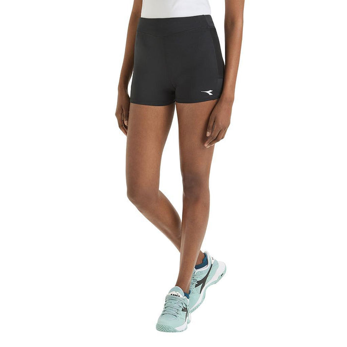 Diadora Ciclistas Femenino Tenis L. Short Tights Pockets Black