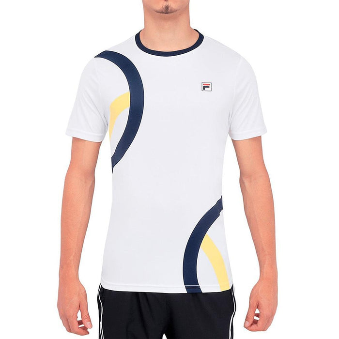 Fila Remeras Masculino Tenis Player F Box Print White/Printed