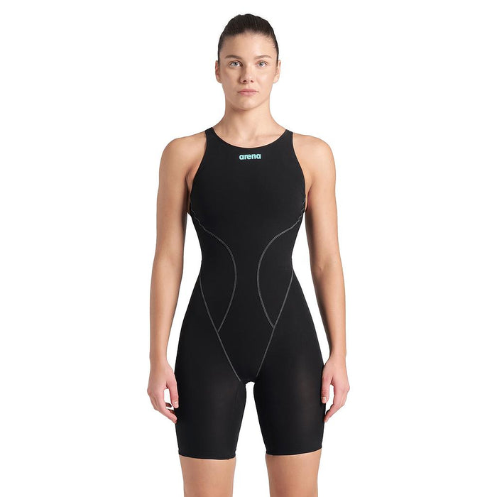 008603-100 ARENA PRENDAS TRAJE DE BAÑO FEMENINO NATACION POWERSKIN IMPULSO OB BLACK TEAL
