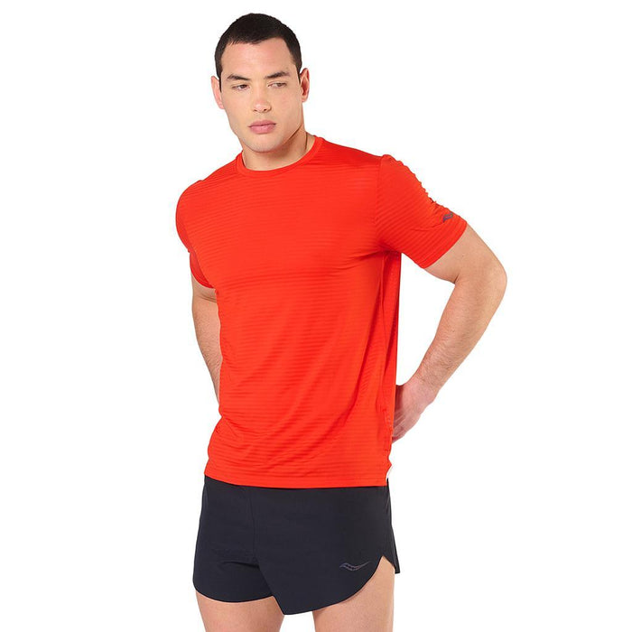 Saucony Remeras Masculino Running Kinvara Short Sleeve T-Shirt Red