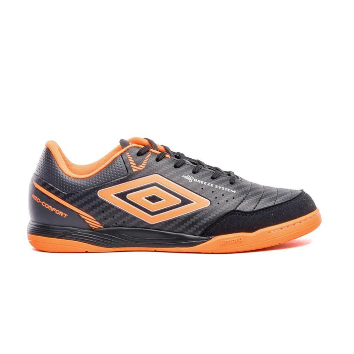 Umbro Indoor Unisex Futbol Neo-Comfort Negro/Grafito/Naranja Fluo