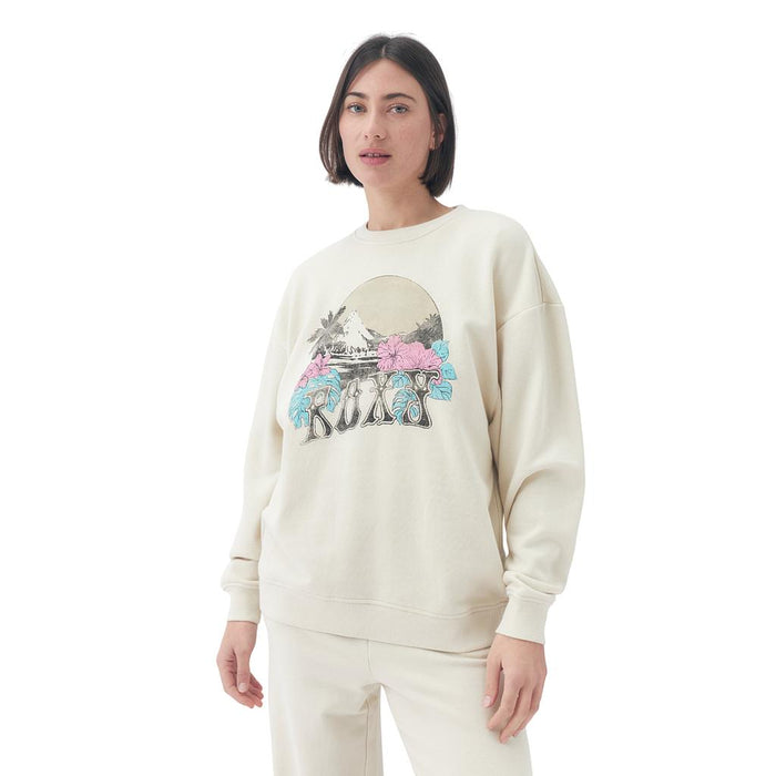 Roxy Sueters Femenino Moda Tall Ecru