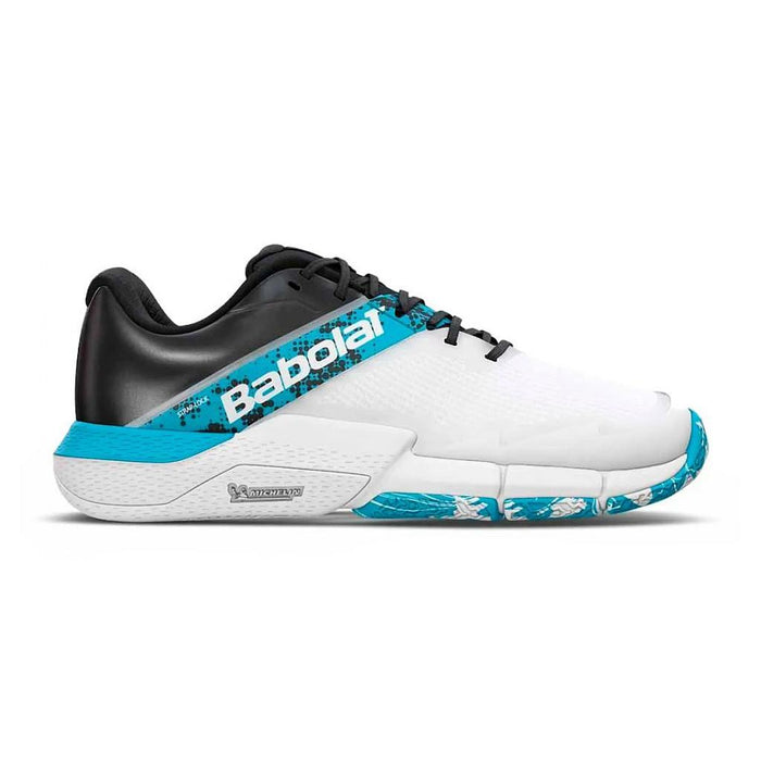 Babolat Deportivos Masculino Padel Movea 2 White/Cyan blue