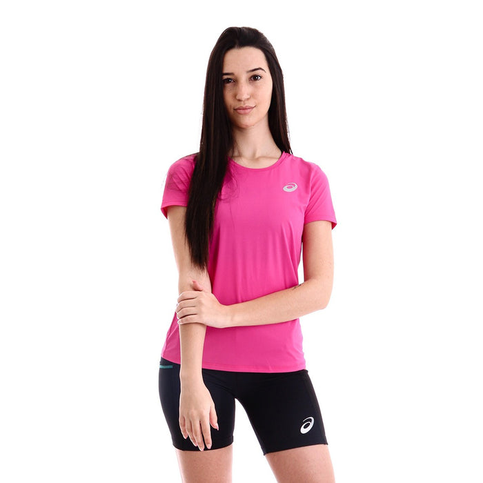 Asics T-Shirt Femenino Core Running PA SS Tee Pixel Pink