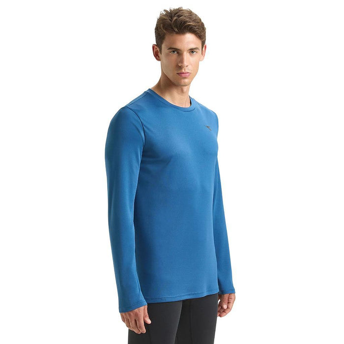 Diadora Remeras Masculino Running Ls T-Shirt Run Dutch Blue
